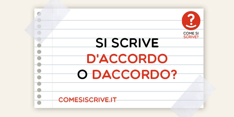 D'accordo o Daccordo?