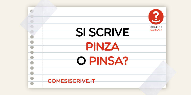 Pinza o Pinsa?