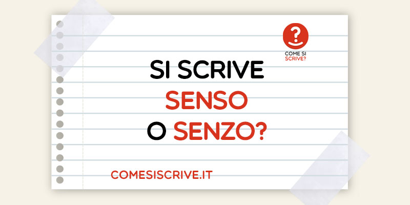 Senso o Senzo?
